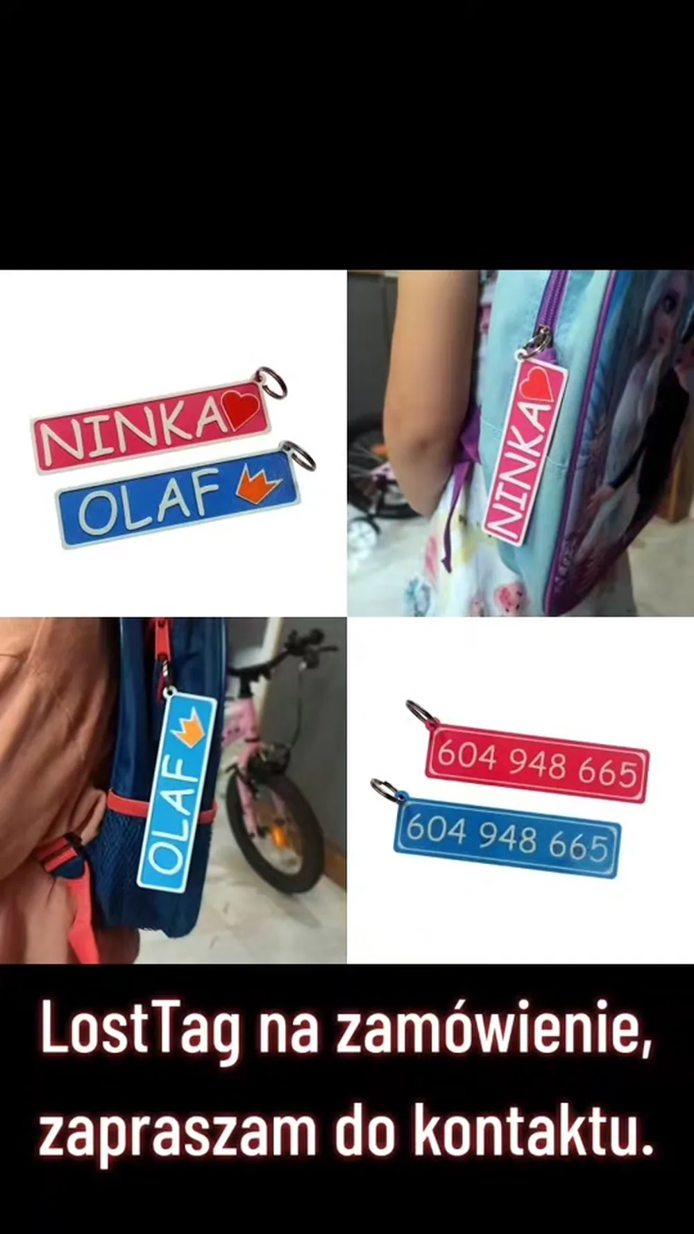 Tagi bezpieczeństwa LostTag dla dzieci
